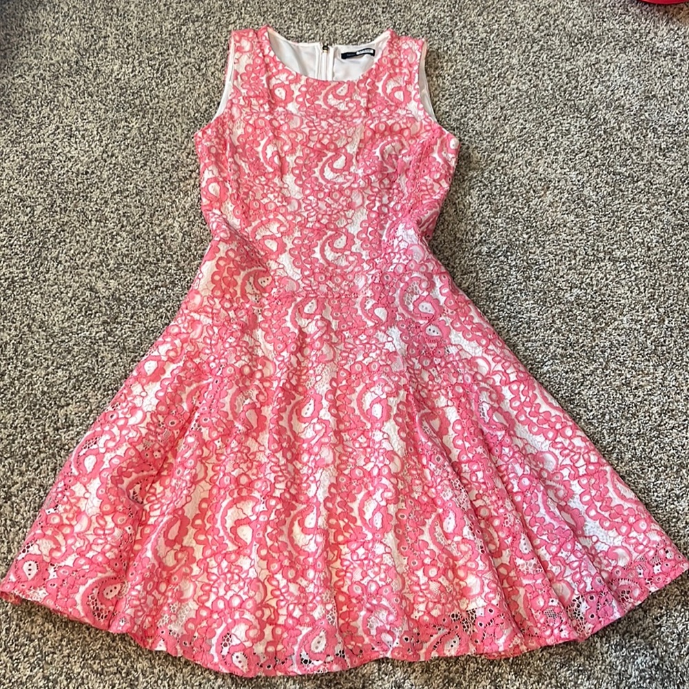 Tommy Hilfinger Lace Fit & Flare Dress